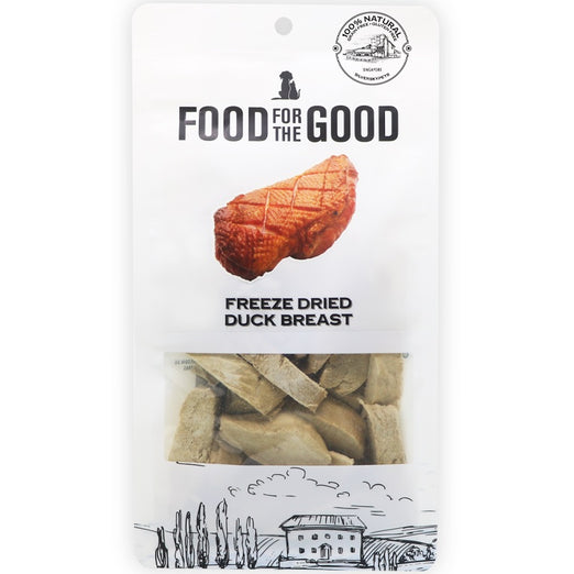 30% OFF: Food For The Good Duck Breast Freeze-Dried Treats For Cats & Dogs 70g - Kohepets