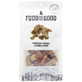 25% OFF: Food For The Good Lamb Liver Freeze-Dried Treats For Cats & Dogs 70g