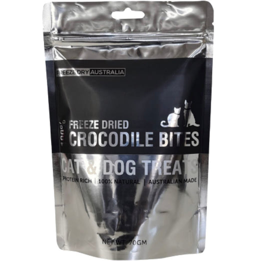 Freeze Dry Australia Crocodile Bites Cat & Dog Treats 70g - Kohepets