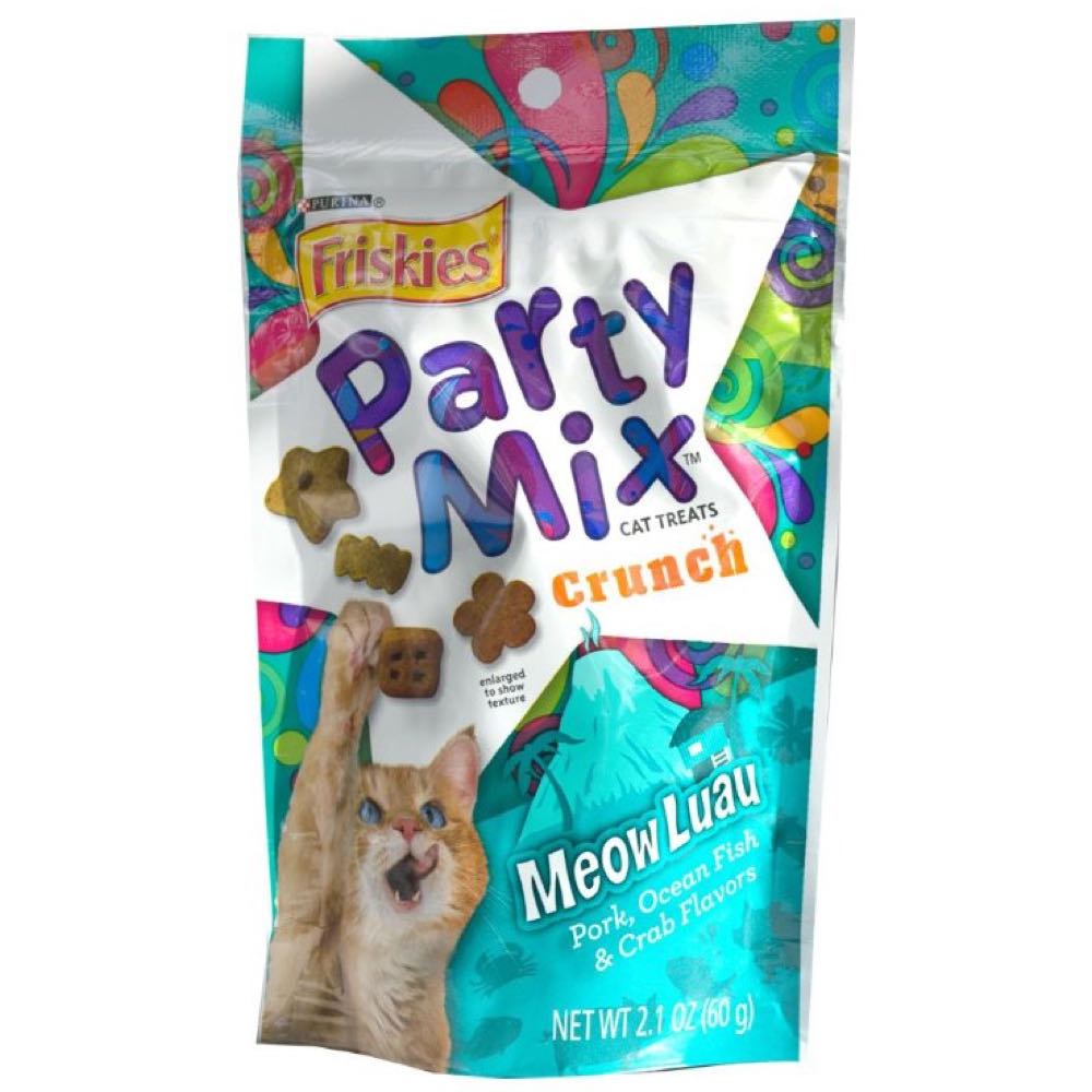 Friskies Party Mix Meow Luau Crunch Cat Treat 60g - Kohepets