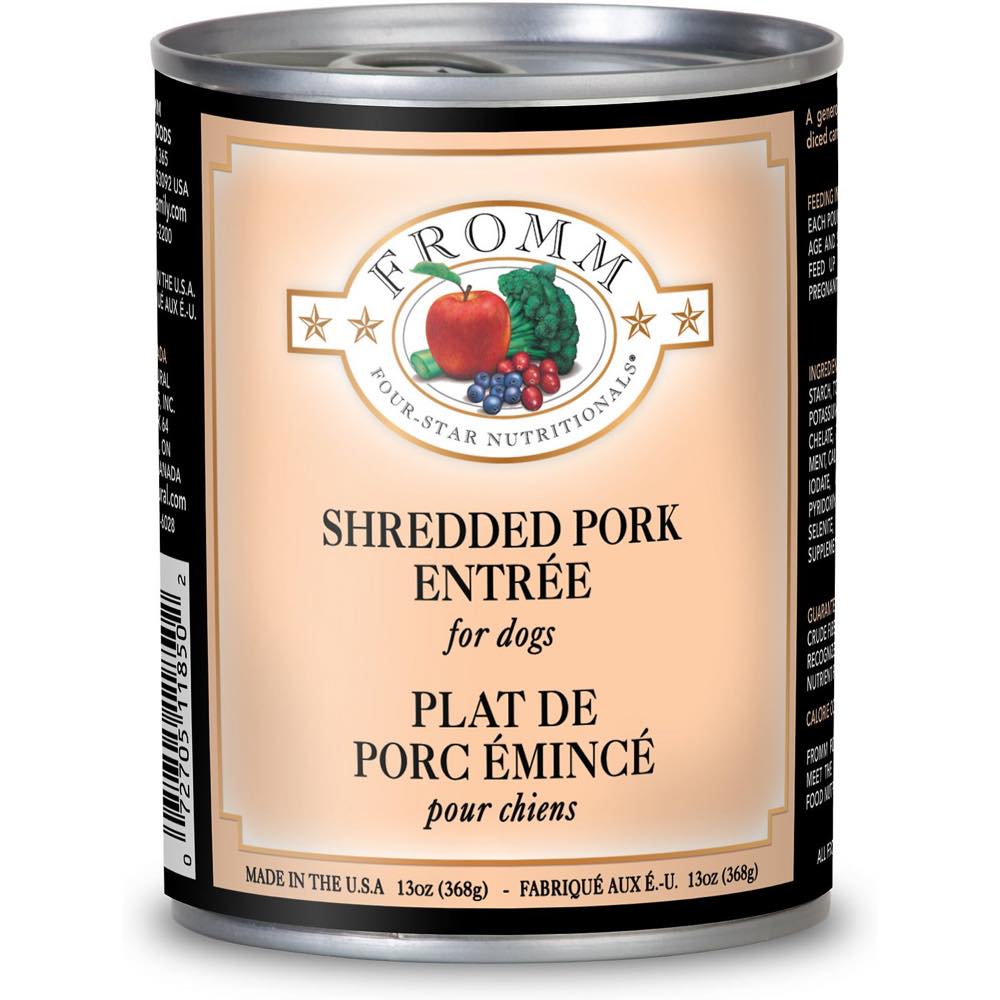 Fromm Shredded Pork Entree Canned Dog Food 368g - Kohepets