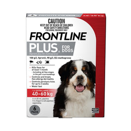 Frontline Plus For Extra Large Dogs 40 - 60kg 6 pack - Kohepets