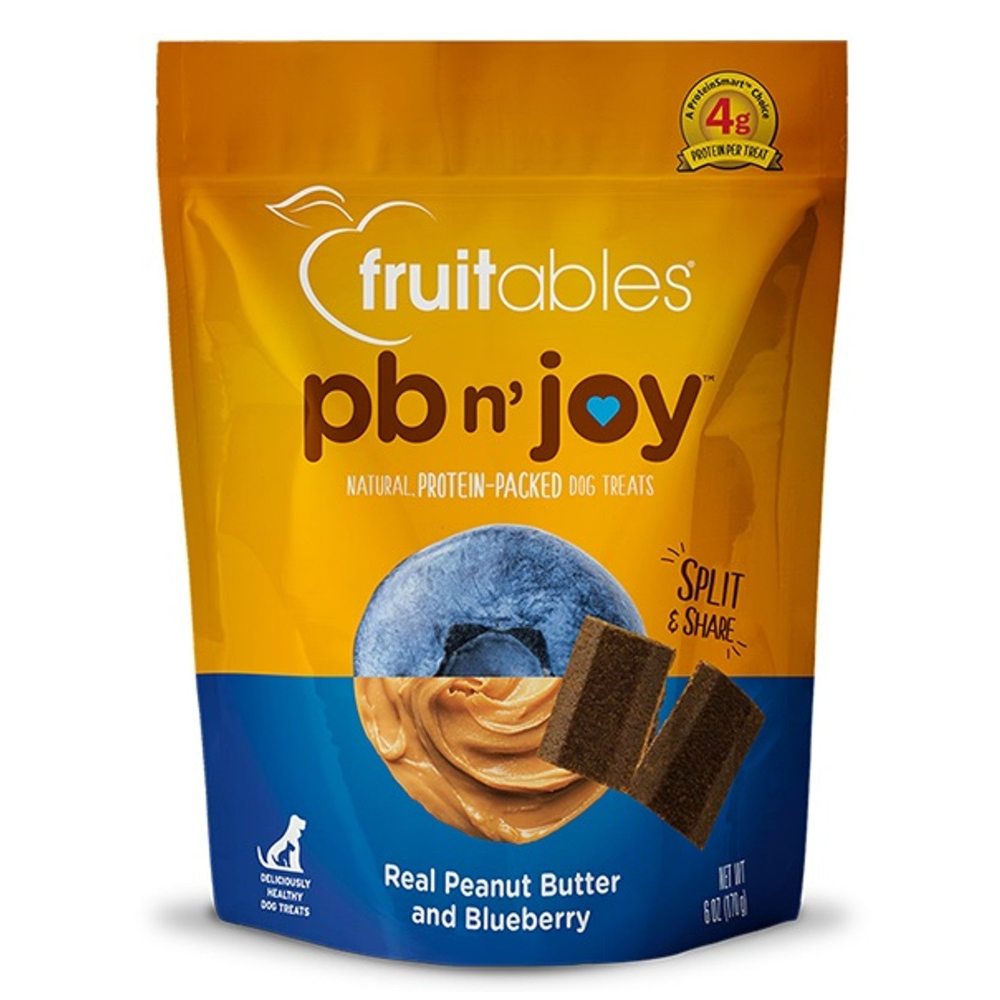 5 OFF Fruitables PB N' Joy Peanut Butter & Blueberry Dog Treats 6oz