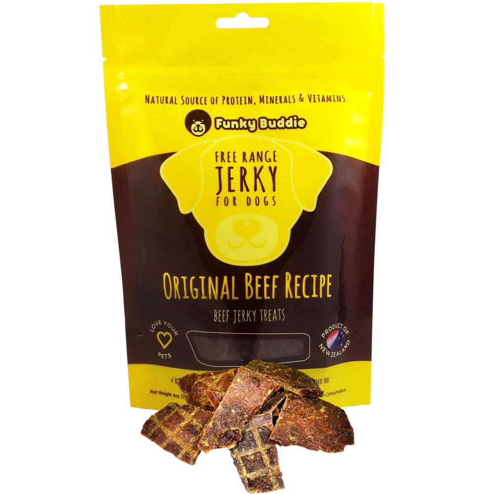 Funky Buddie Original Beef Dog Treats 4oz - Kohepets