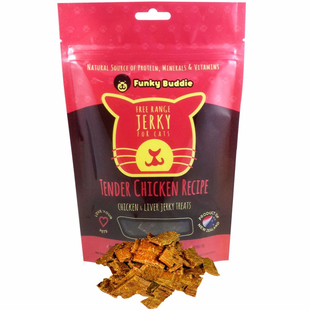 Funky Buddie Tender Chicken Cat Treats 4oz - Kohepets
