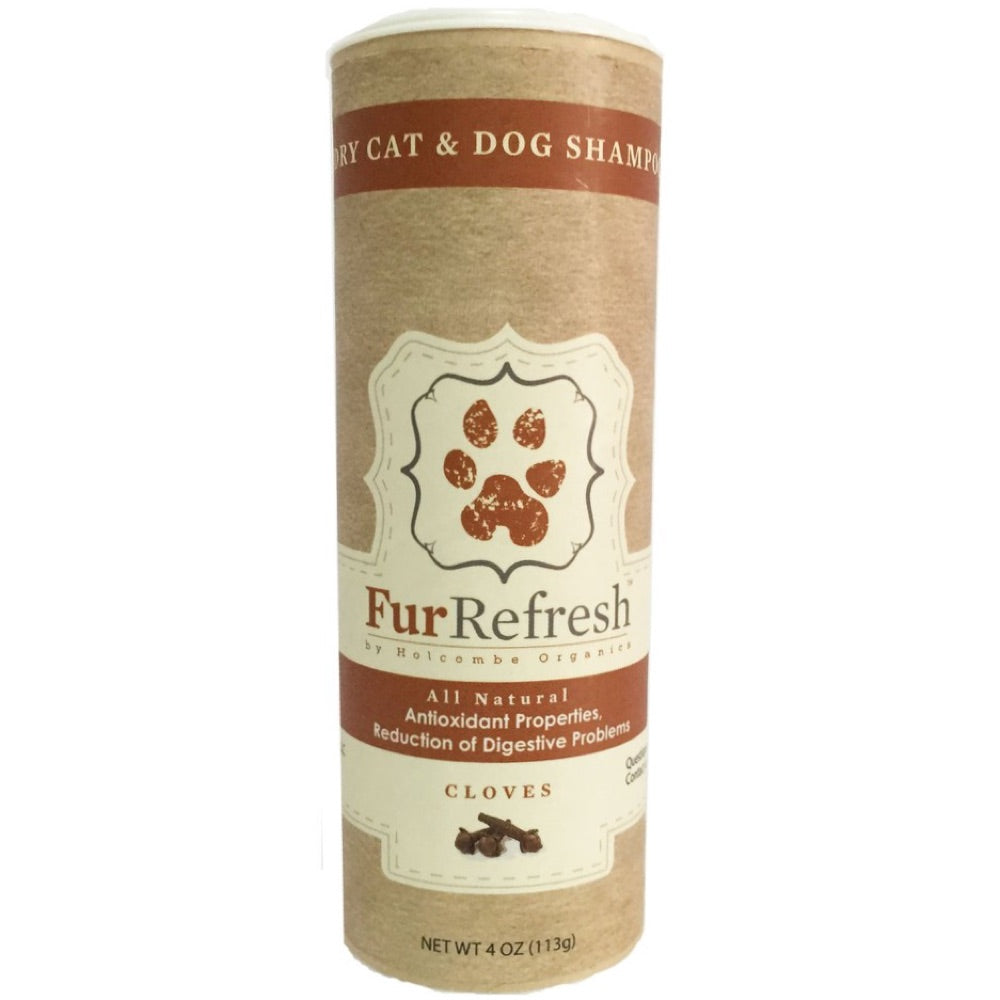 Holcombe Organics Fur Refresh Dry Pet Shampoo (Clove) 115g - Kohepets