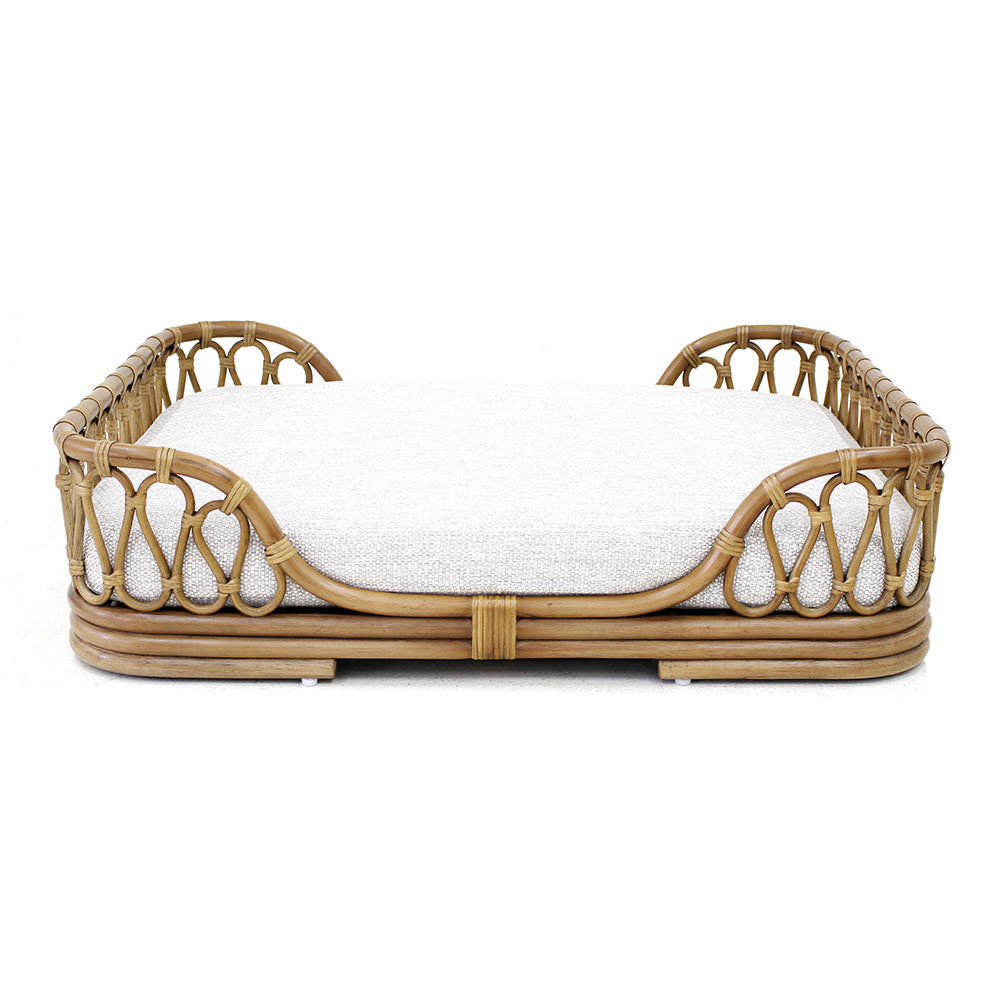 Fura Albi Rattan Bed For Cats & Dogs (Almond)