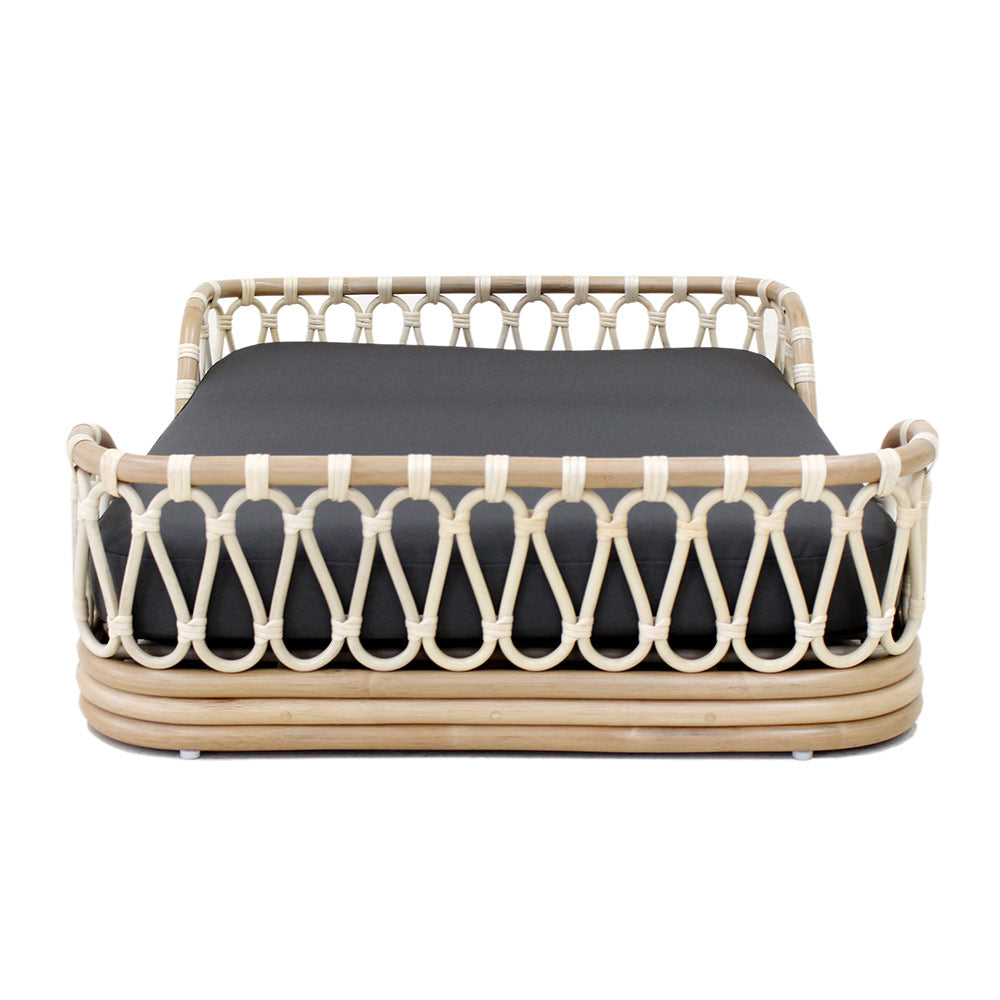 Fura Albi Rattan Bed For Cats & Dogs (Biscuit)