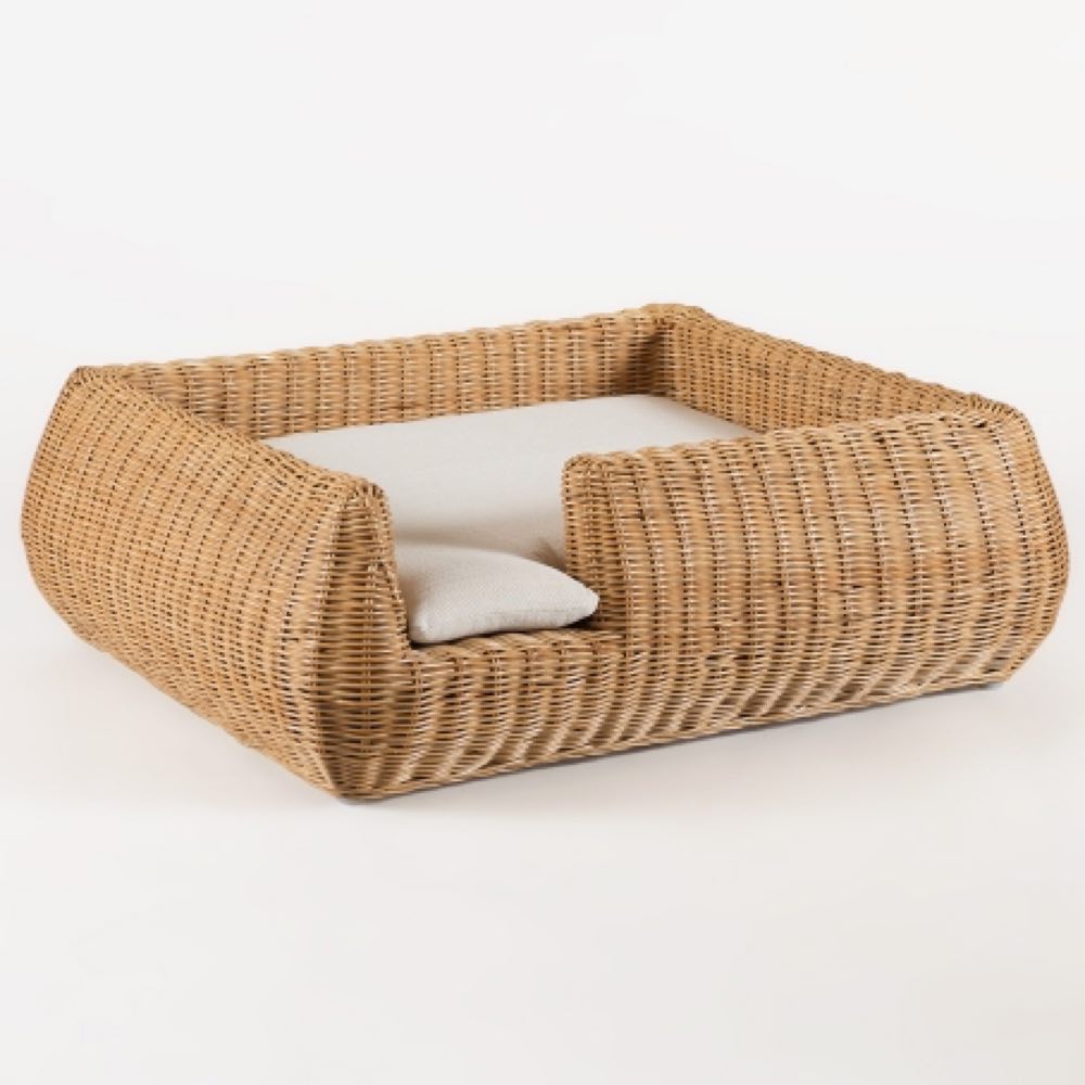Furnish Shortbread Dog Bed (Natural Willow) - Kohepets