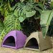 Furrytail Little Glamper Tent Purple Bed For Cats & Dogs