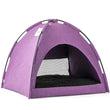 Furrytail Little Glamper Tent Purple Bed For Cats & Dogs
