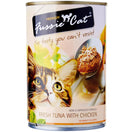 Fussie Cat Fresh Tuna With Chicken Canned Cat Food 400g