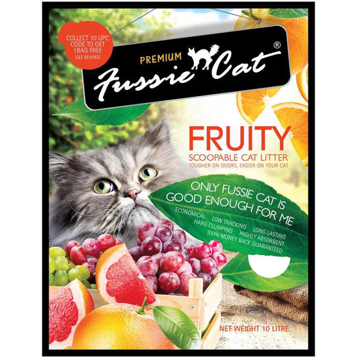 Fussie Cat Fruity Scoopable Cat Litter 10L - Kohepets