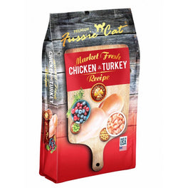 12% OFF 2lb (Exp 15 Apr): Fussie Cat Market Fresh Chicken & Turkey Recipe Grain-Free Dry Cat Food - Kohepets