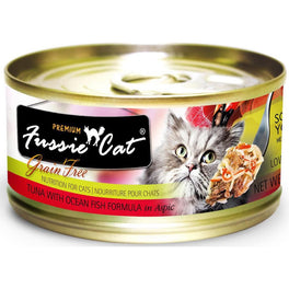 Fussie Cat Premium Tuna With Ocean Fish In Aspic Canned Cat Food 80g - Kohepets