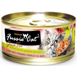 Fussie Cat Premium Tuna With Prawns In Aspic Canned Cat Food 80g - Kohepets