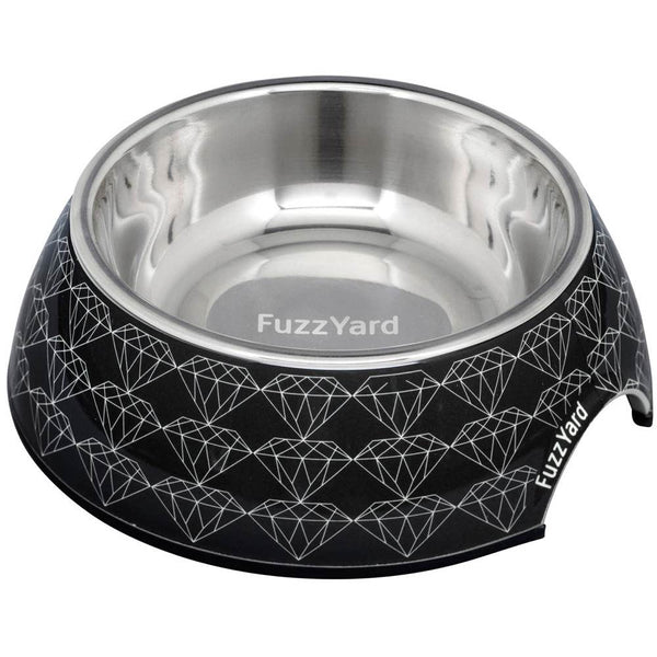 FuzzYard Easy Feeder Dog Bowl (Black Diamond) Kohepets