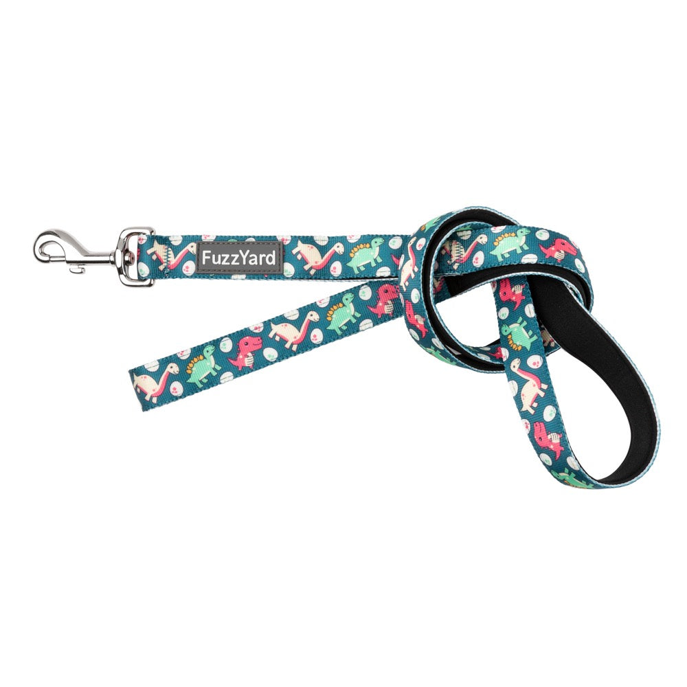 FuzzYard Dog Leash (Dinosaur Land) - Kohepets