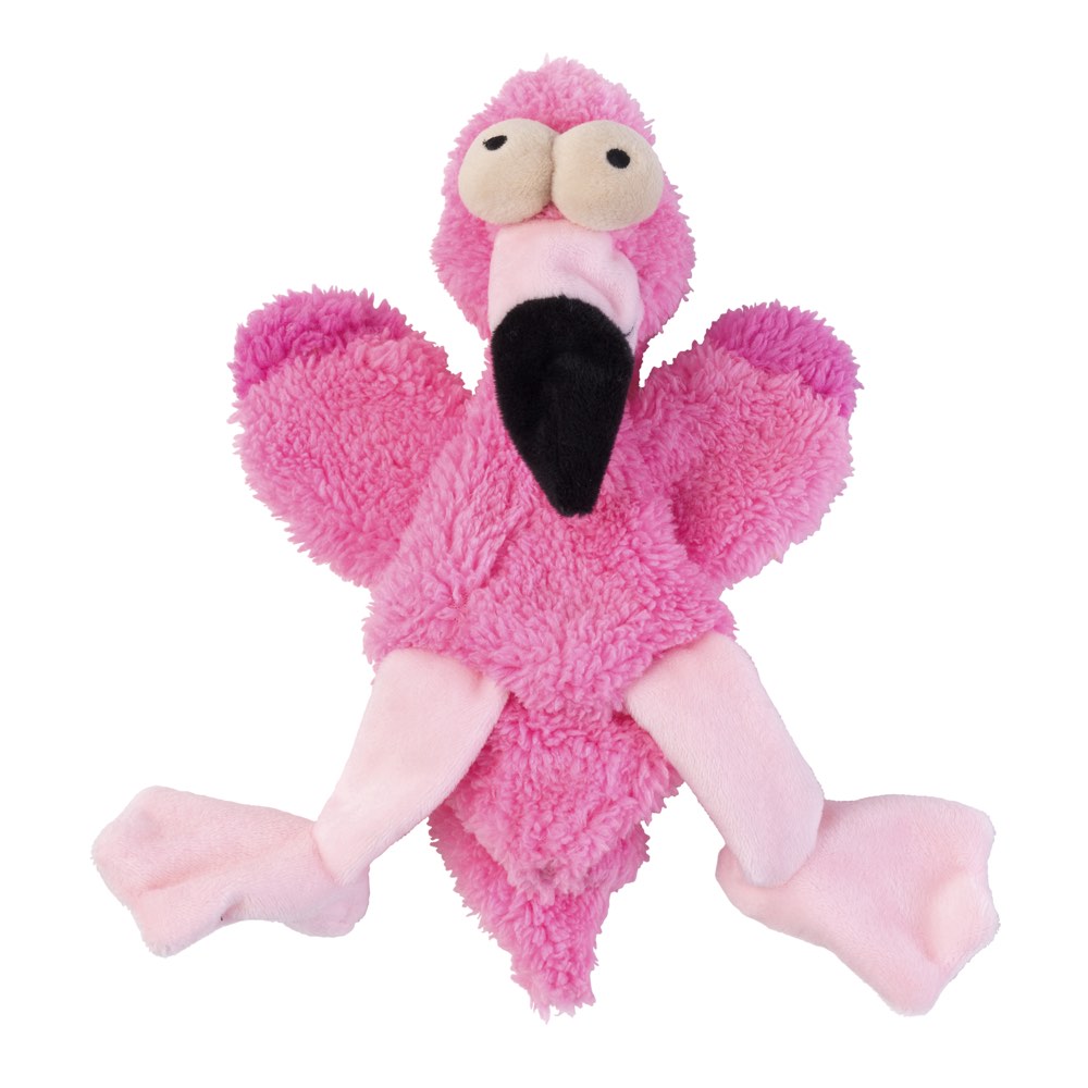 Fuzzyard Flat Out Nasties Dog Toy (Flo The Flamingo) - Kohepets