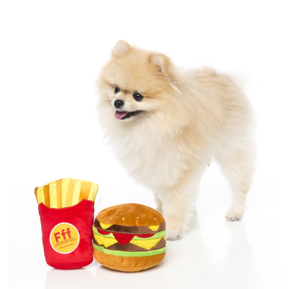 Fuzzyard Hamburger Plush Toy - Kohepets
