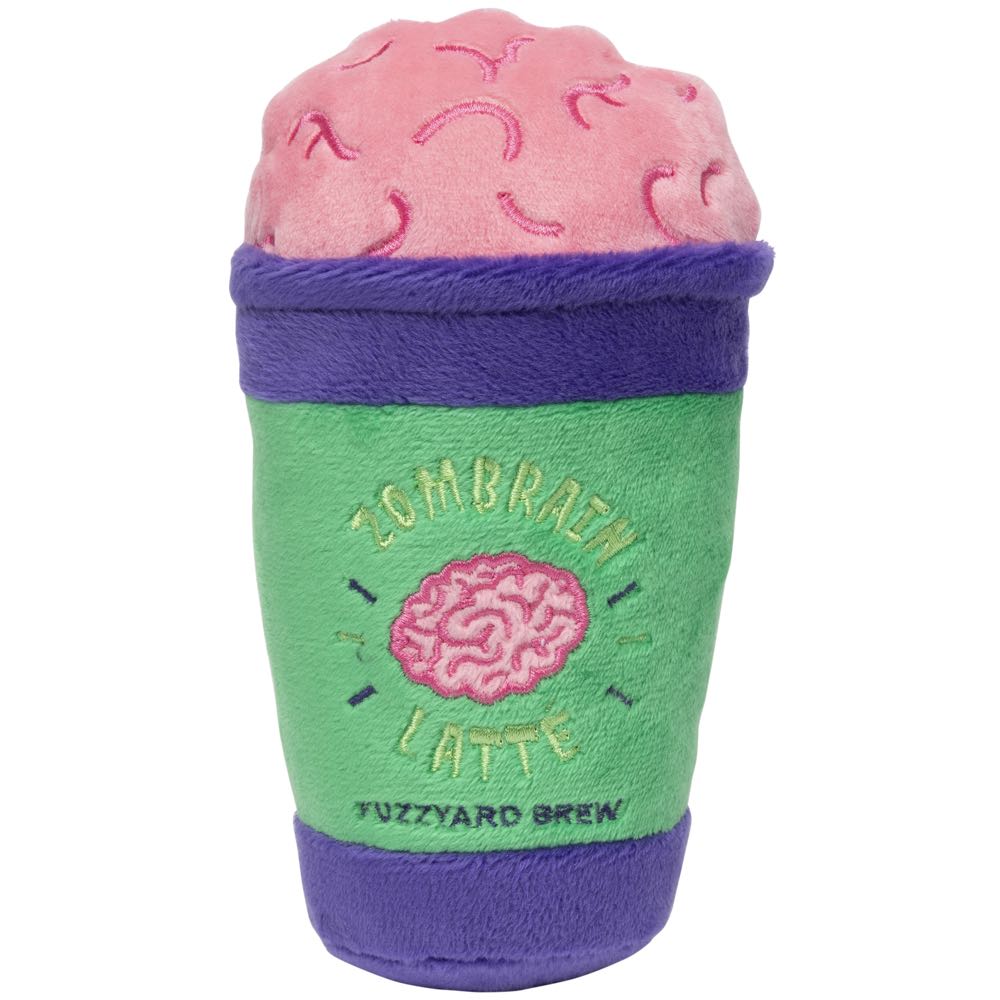 15% OFF: FuzzYard Halloween Zombrain Latte Plush Dog Toy