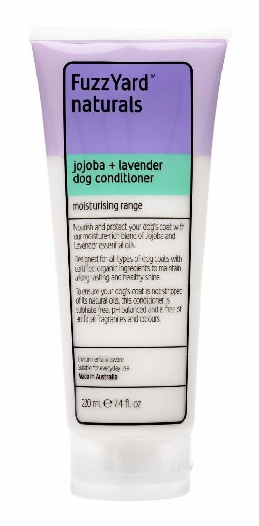 FuzzYard Jojoba and Lavender Moisturising Conditioner for Dogs 220ml - Kohepets