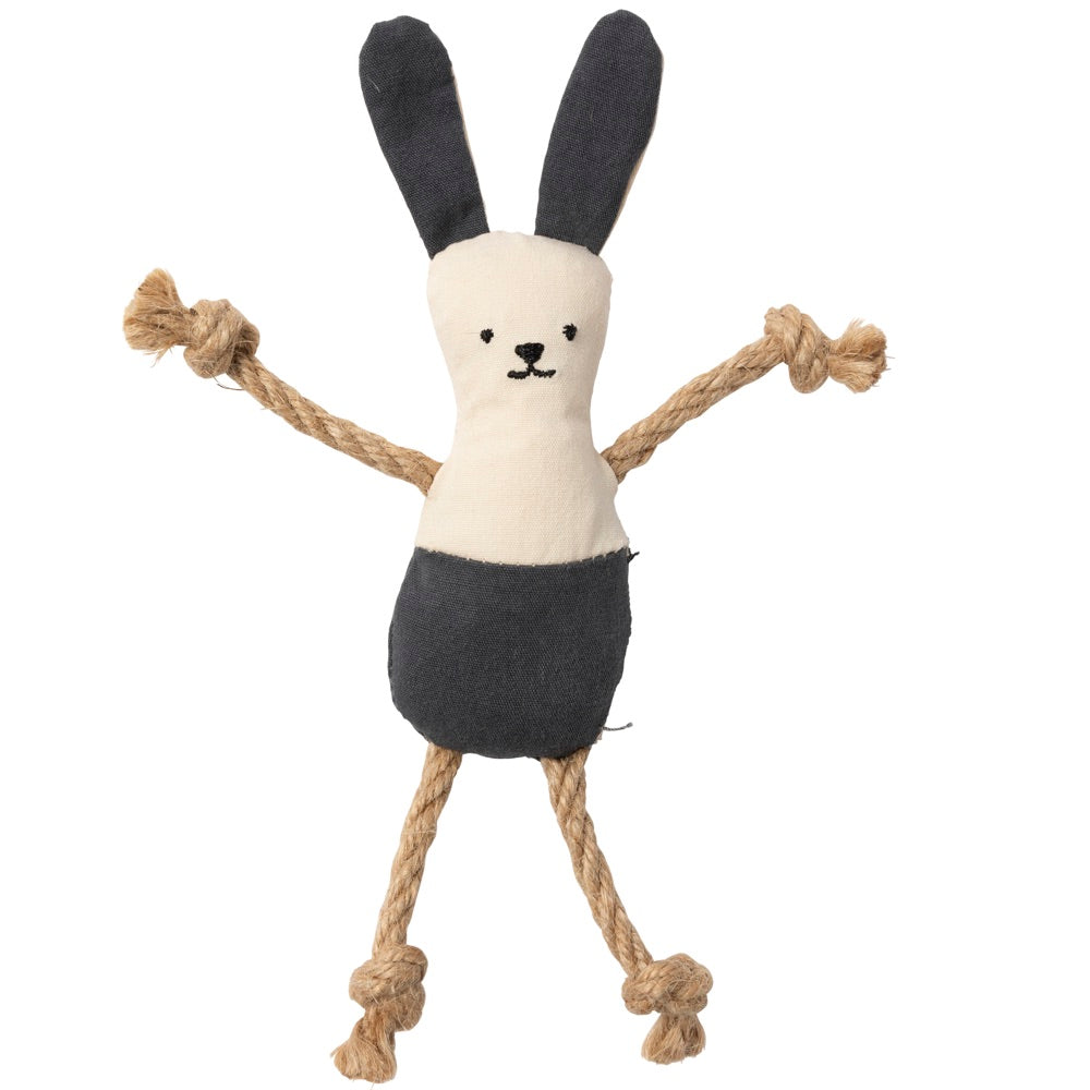 15% OFF: FuzzYard Life Cotton Bunny Plush Cat Toy (Slate Grey)