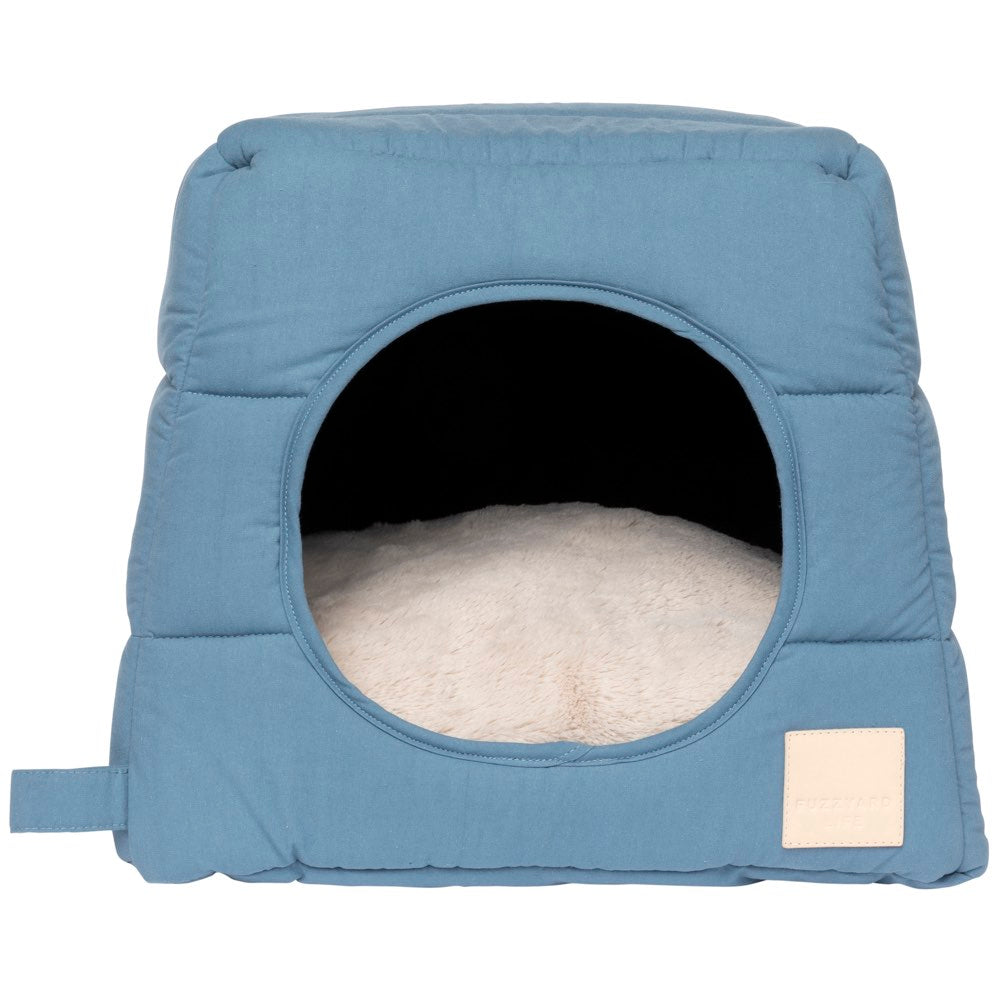 Fuzzyard Life Cubby Bed For Cats & Dogs (French Blue)