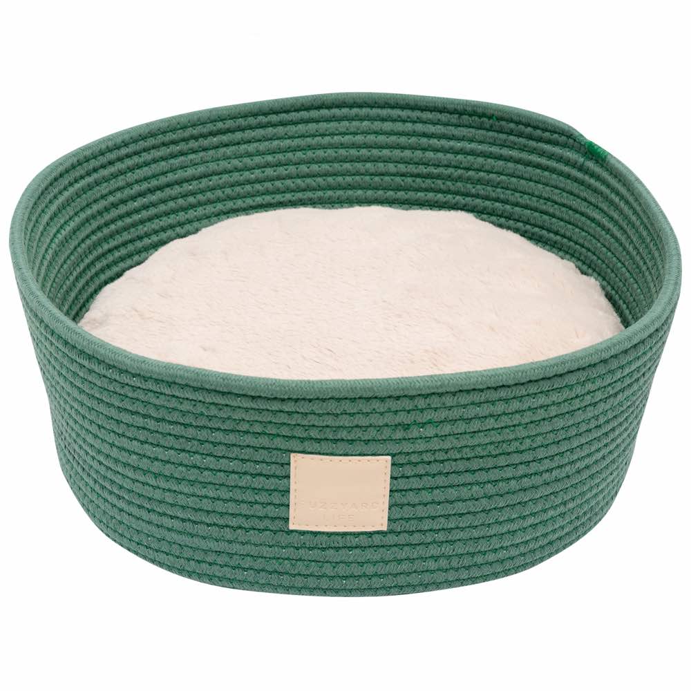 FuzzYard Life Rope Basket Pet Bed (Myrtle Green)