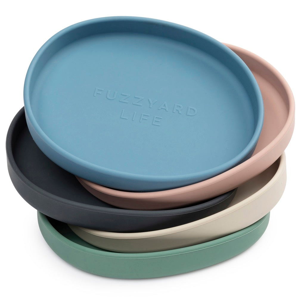 15% OFF: FuzzYard Life Silicone Dish Cat Bowl (Sandstone)