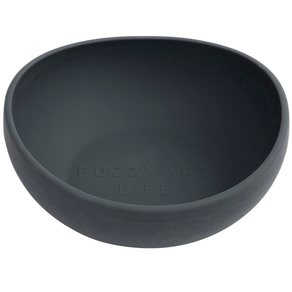 15% OFF: FuzzYard Life Silicone Dog Bowl (Slate Grey)