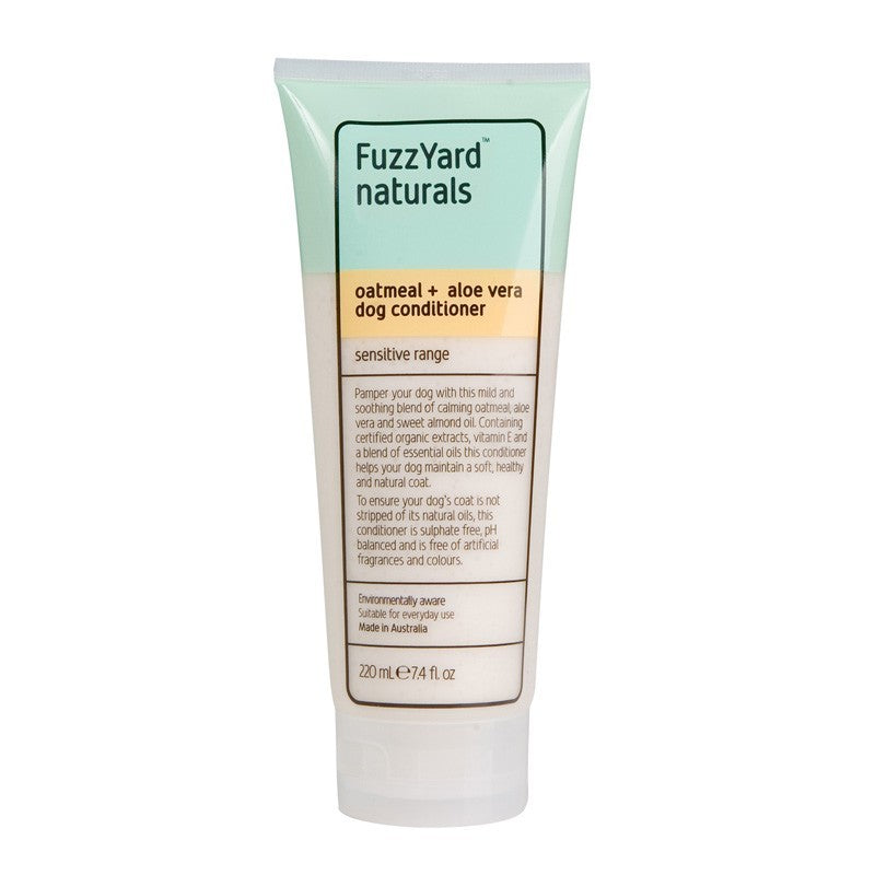 FuzzYard Oatmeal and Aloe Vera Sensitive Conditioner for Dogs 220ml - Kohepets