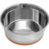 FuzzYard Stainless Steel Bowl with Non-Slip Base in Orange - Kohepets