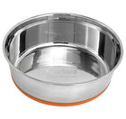 FuzzYard Stainless Steel Bowl with Non-Slip Base in Orange