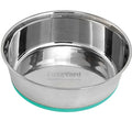 10% OFF: FuzzYard Stainless Steel Bowl with Non-Slip Base in Turquoise - Kohepets