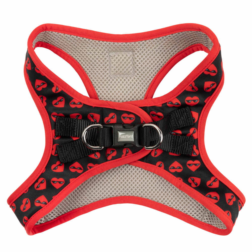 FuzzYard Step-In Dog Harness (Heart Breaker)