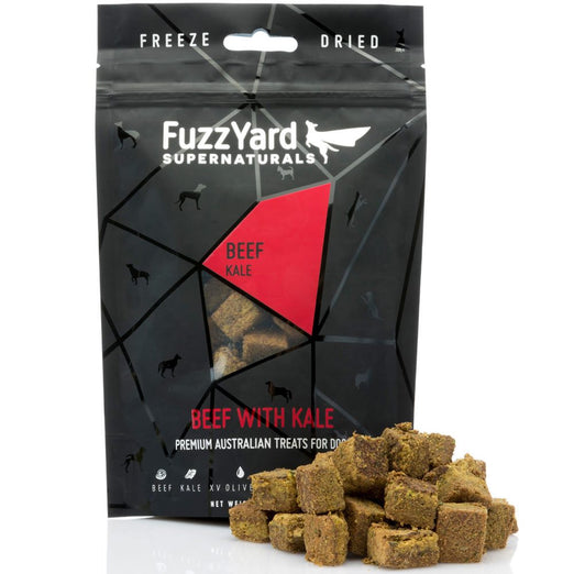 FuzzYard Supernaturals Beef With Kale Freeze Dried Dog Treats 70g - Kohepets