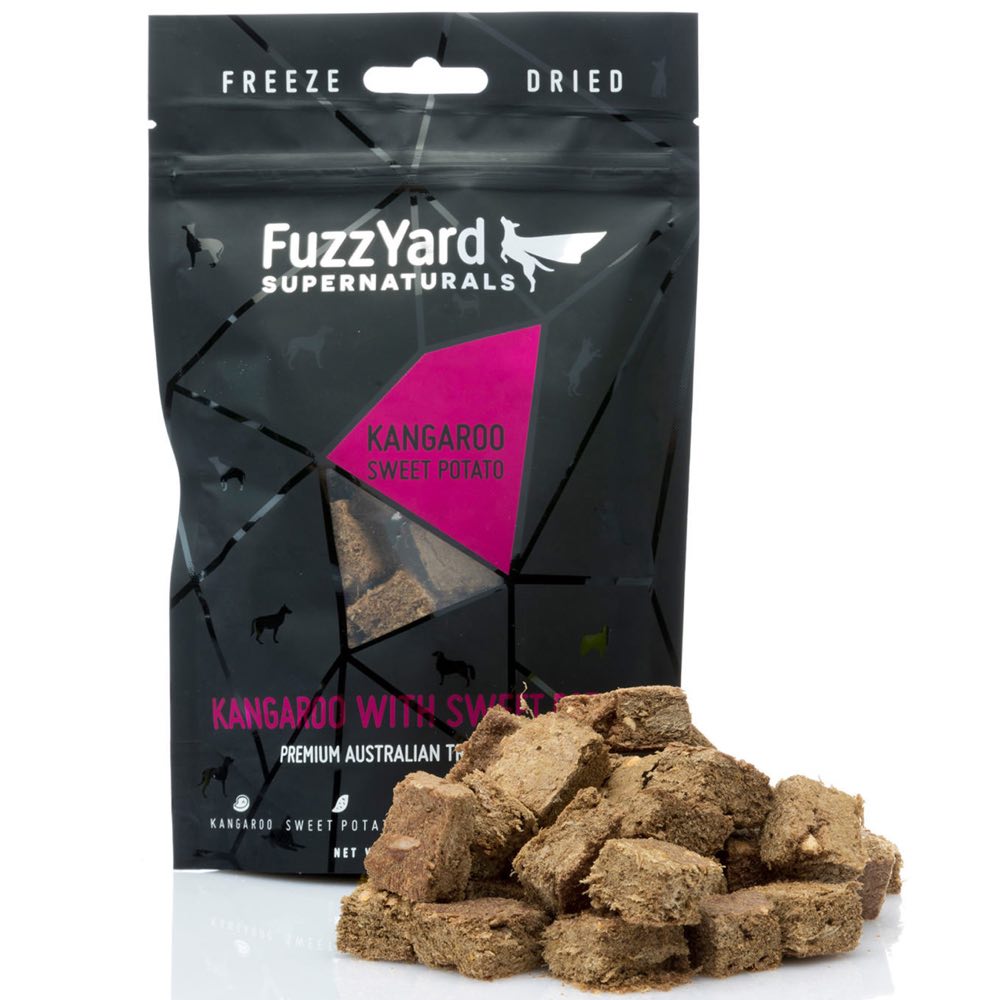 FuzzYard Supernaturals Kangaroo With Sweet Potato Freeze Dried Dog Treats 70g - Kohepets