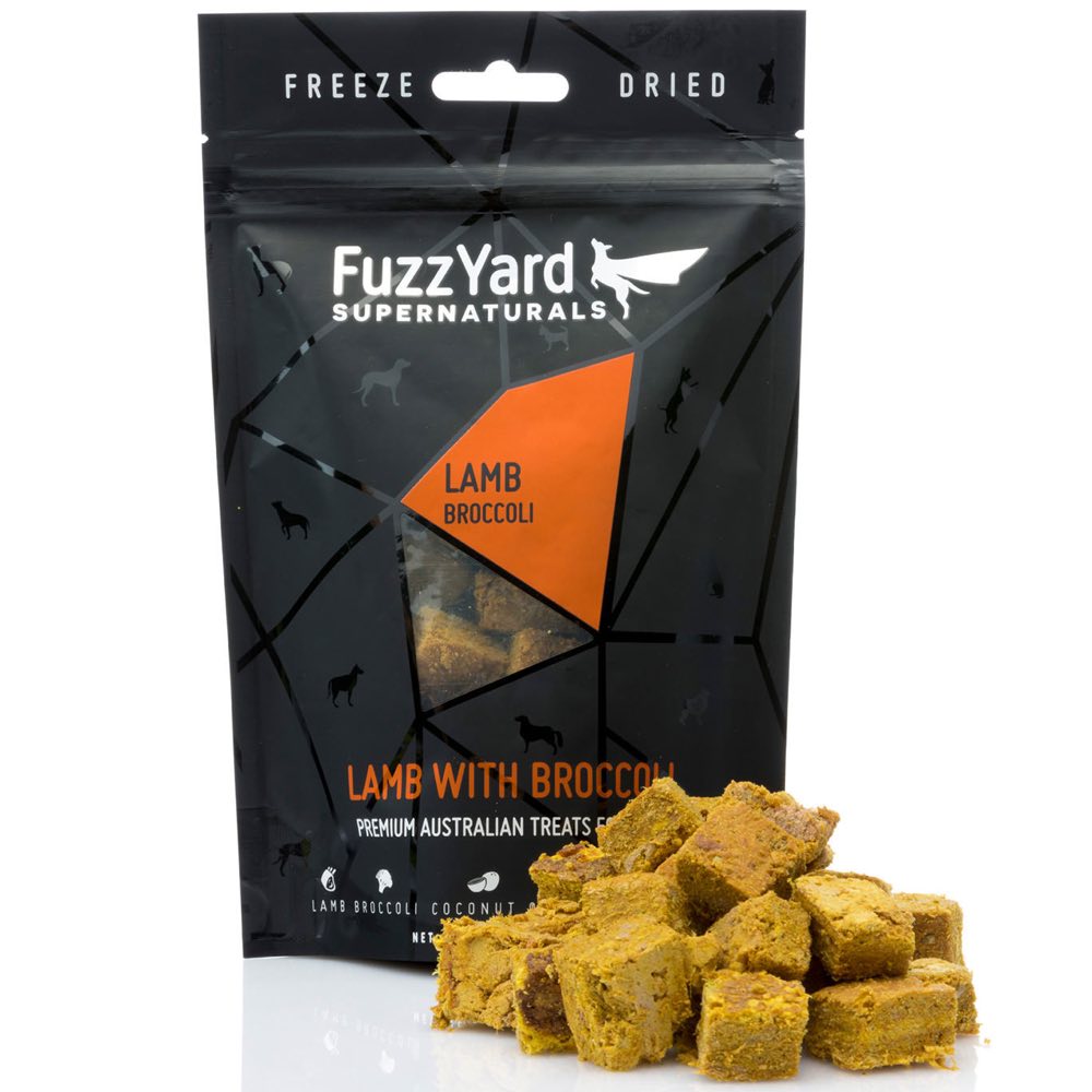 FuzzYard Supernaturals Lamb With Broccoli Freeze Dried Dog Treats 70g - Kohepets