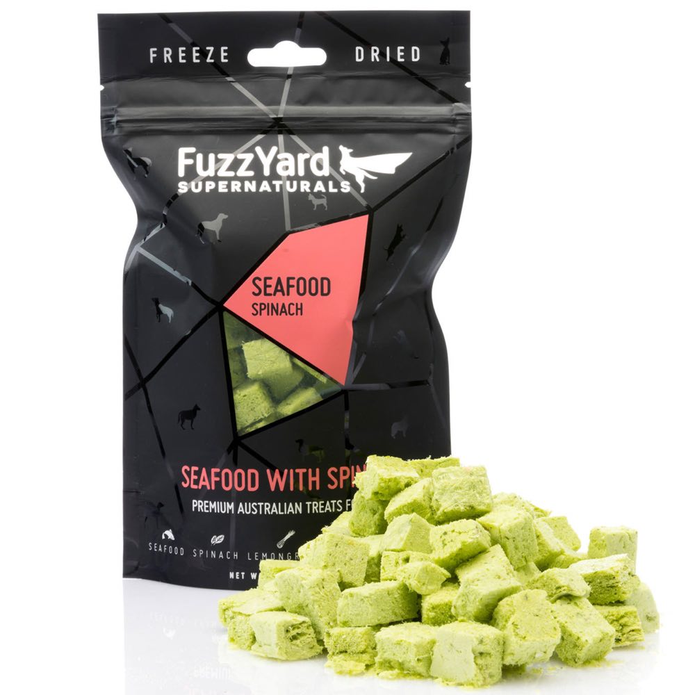 FuzzYard Supernaturals Seafood With Spinach Freeze Dried Dog Treats 70g - Kohepets