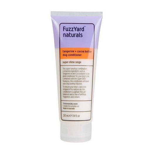 40% OFF (Exp Mar 21): FuzzYard Tangerine and Cocoa Butter Super Shine Conditioner for Dogs 220ml - Kohepets