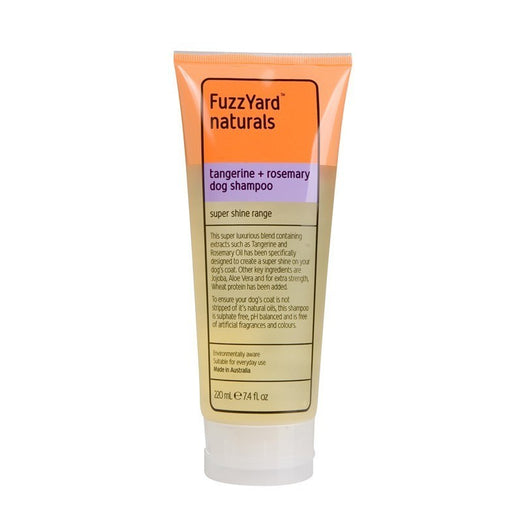 FuzzYard Tangerine and Rosemary Super Shine Shampoo for Dogs 220ml - Kohepets