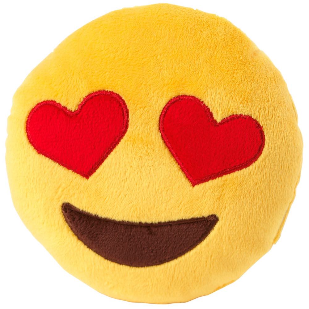 FuzzYard Emoji Love Eyes Plush Dog Toy (discontinued) - Kohepets