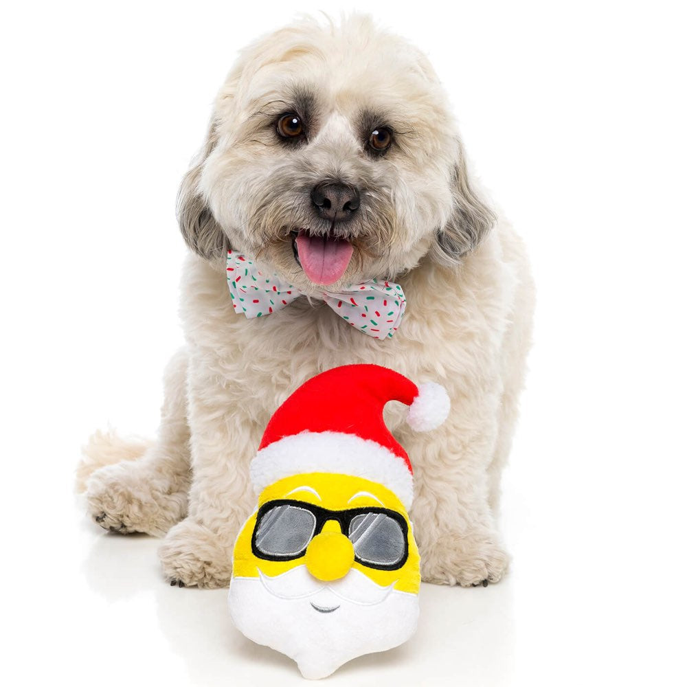 Fuzzyard X'mas Emoji Santa Plush Dog Toy - Kohepets