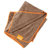 FuzzYard Microfibre Drying Towel for Dogs Brown - Kohepets