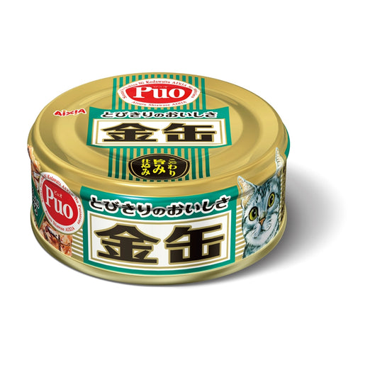 Aixia Kin-Can Mini Tuna with Dried Small Sardines Canned Cat Food 80g - Kohepets
