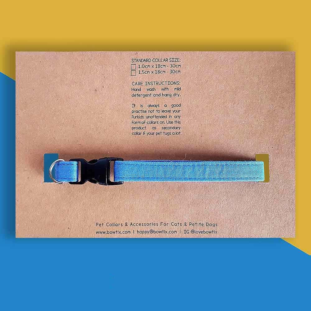 Bowtix Handmade Cat Collar With Removable Bowtie - Gem Blocks - Kohepets