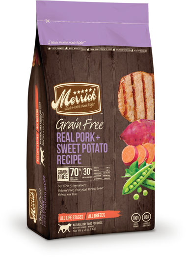 Merrick Grain Free Real Pork & Sweet Potato Dry Dog Food - Kohepets