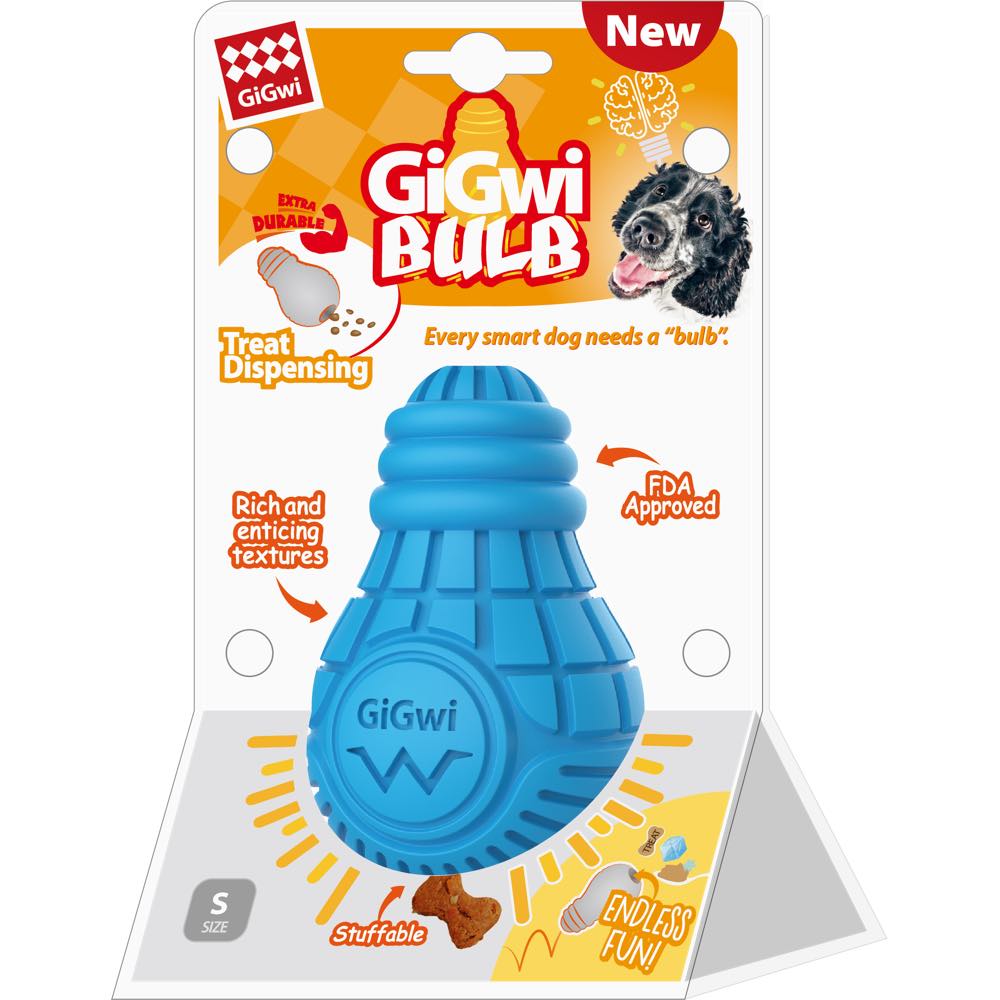 KOHE-VERSARY 10% OFF: GiGwi Bulb Treat Dispenser Rubber Dog Toy (Small)
