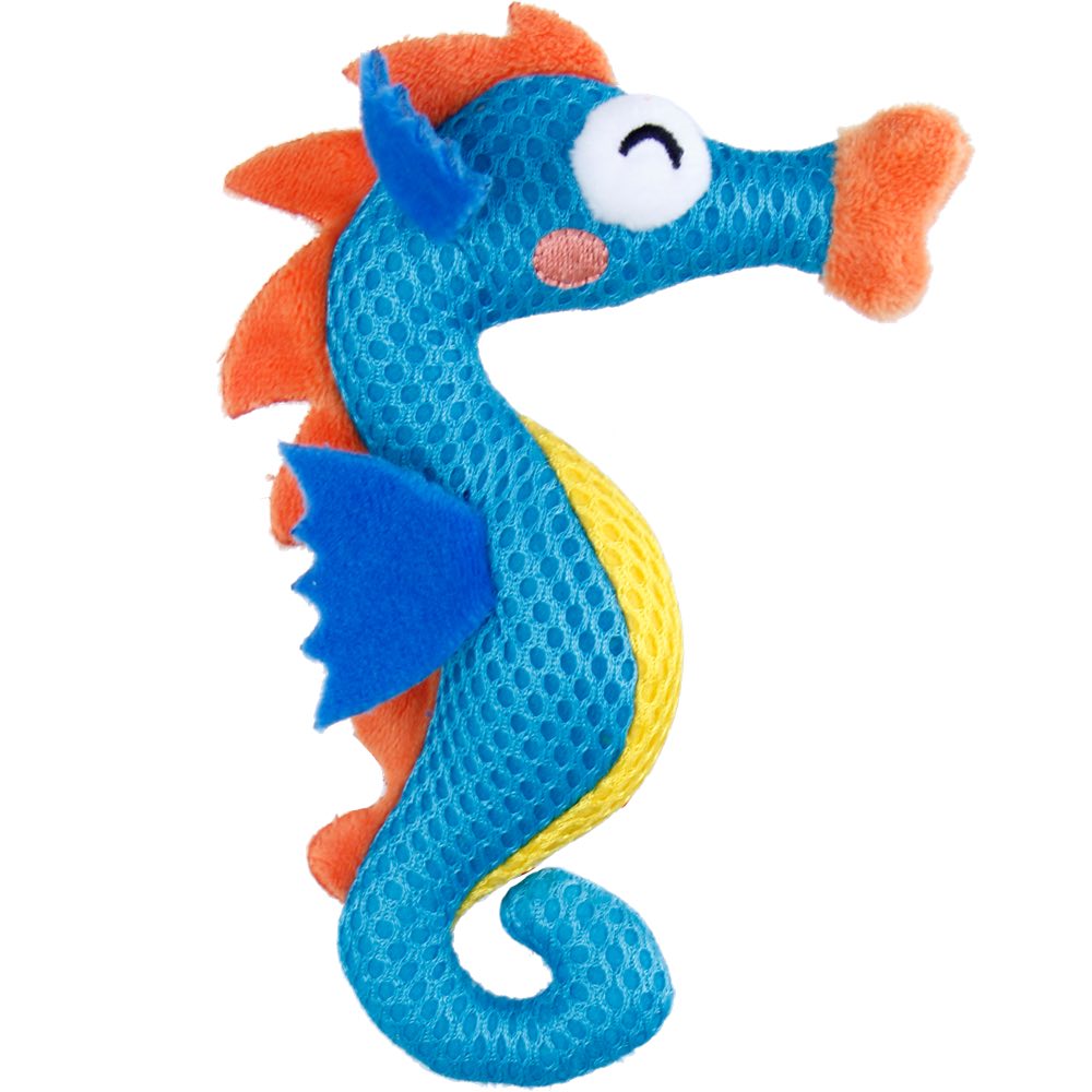 KOHE-VERSARY 10% OFF: GiGwi Dental Mesh Catnip Cat Toy (Seahorse)